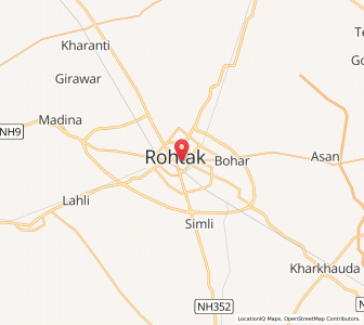 Map of Rohtak, Haryana