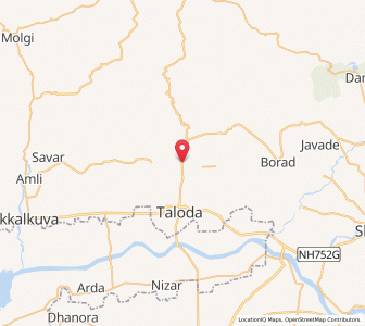 Map of Rojhava, Maharashtra