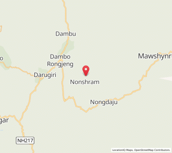 Map of Rongjeng, Meghalaya