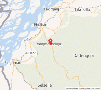 Map of Rongmachokgiri, Meghalaya