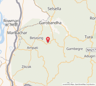 Map of Rongsanggiri, Meghalaya