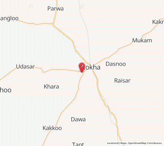 Map of Rora, Rajasthan