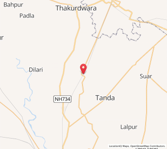 Map of Roshanpur, Uttar Pradesh