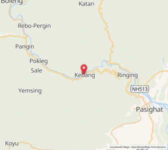 Map of Rotung, Arunachal Pradesh