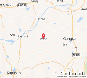 Map of Rud, Rajasthan