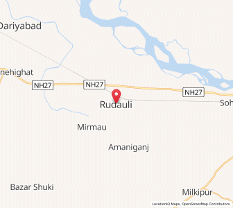 Map of Rudauli, Uttar Pradesh