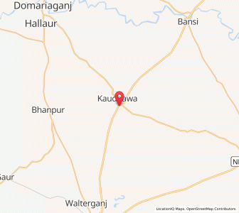 Map of Rudhauli, Uttar Pradesh