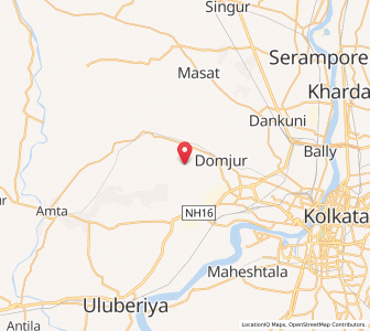Map of Rudrapur, West Bengal
