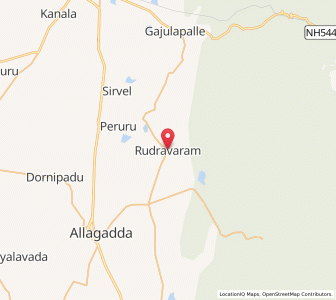 Map of Rudravaram, Andhra Pradesh