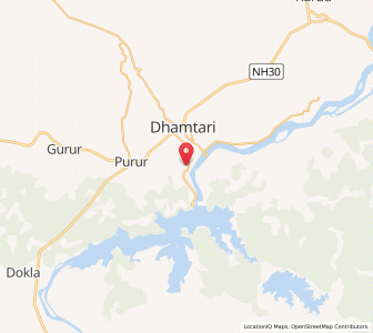 Map of Rudri, Chhattisgarh