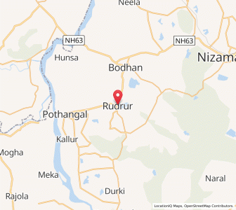 Map of Rudrur, Andhra Pradesh
