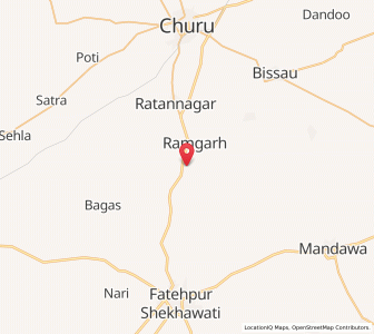 Map of Rukansar, Rajasthan