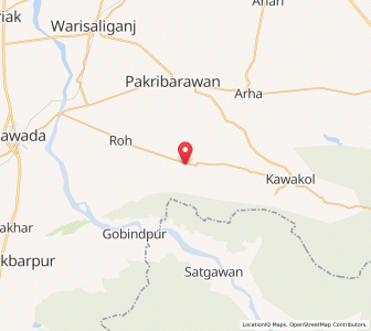 Map of Rupau, Bihar