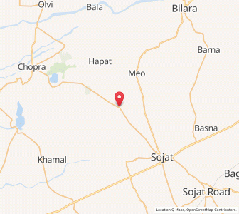 Map of Rupawas, Rajasthan
