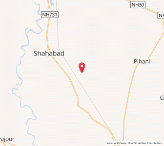 Map of Saadatnagar, Madhya Pradesh