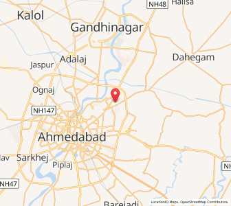Map of Sabarmati, Gujarat