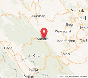 Map of Sabathu, Himachal Pradesh