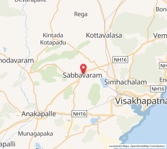 Map of Sabbavaram, Andhra Pradesh
