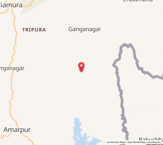 Map of Sabedabari, Tripura
