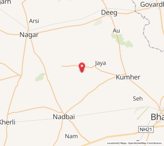 Map of Sabora, Rajasthan
