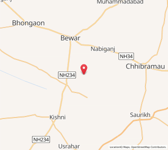 Map of Sabsinghpur, Uttar Pradesh