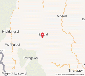 Map of Sabual, Mizoram