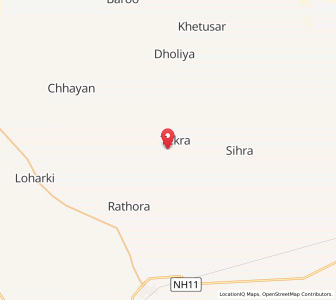 Map of Sada, Rajasthan