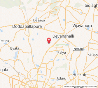 Map of Sadahalli, Karnataka