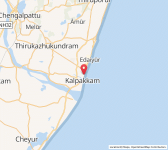 Map of Sadras, Tamil Nadu