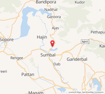 Map of Safapur, Kashmir