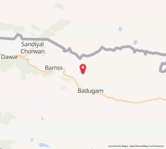 Map of Safedah, Kashmir
