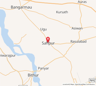 Map of Safipur, Uttar Pradesh