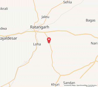 Map of Sagasar, Rajasthan