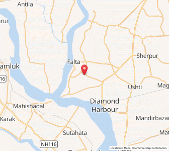 Map of Sagra, West Bengal