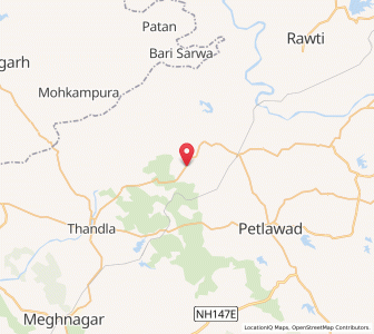 Map of Sagwa, Madhya Pradesh