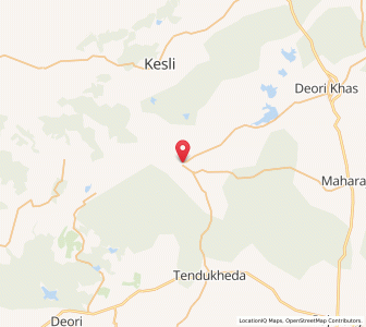 Map of Sahajpur, Madhya Pradesh