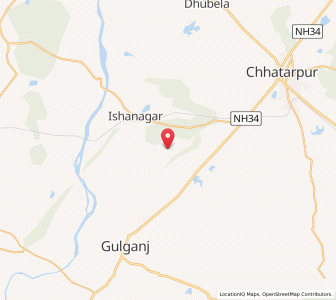Map of Sahasnagar, Madhya Pradesh