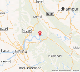 Map of Sahaura, Kashmir
