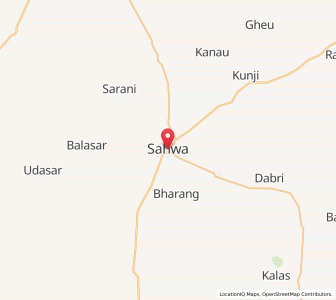 Map of Sahawa, Rajasthan
