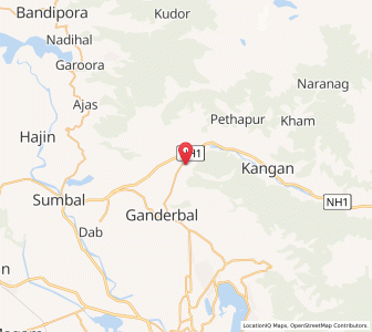 Map of Sahipur, Kashmir