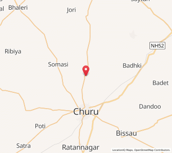 Map of Sahjusar, Rajasthan