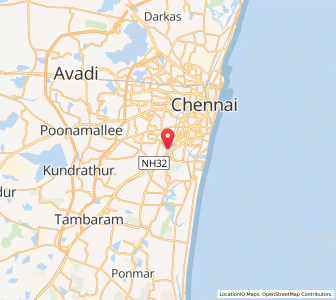 Map of Saidapet, Tamil Nadu