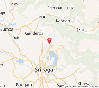 Map of Saidapor Hamchi, Kashmir