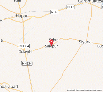 Map of Saidpur, Uttar Pradesh