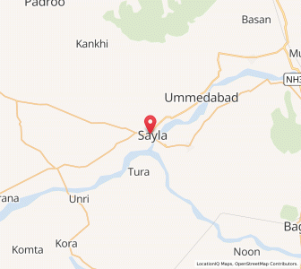 Map of Saila, Rajasthan