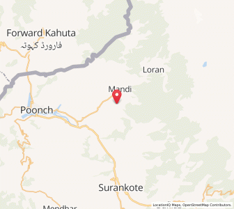 Map of Sainar, Kashmir