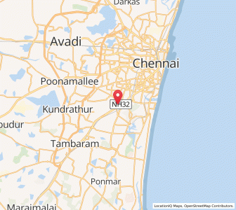 Map of Saint Thomas Mount, Tamil Nadu