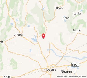 Map of Sainthal, Rajasthan