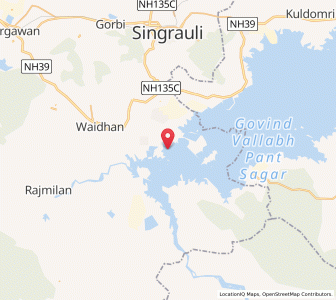 Map of Saipur, Madhya Pradesh