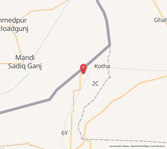 Map of Sajawalpur, Rajasthan